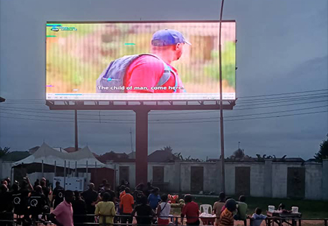 Pantalla de cartelera LED para exteriores P10 - Nigeria